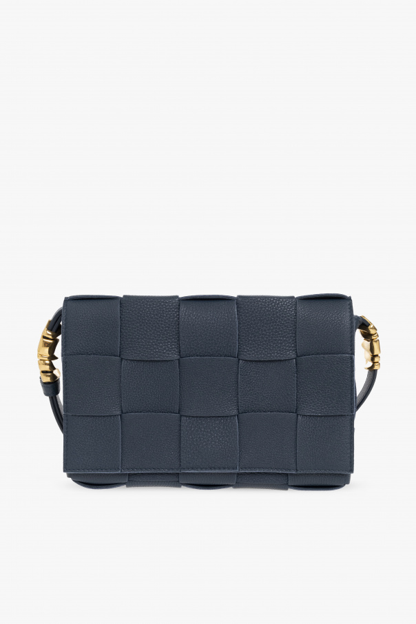Navy blue 'Cassette Small' shoulder bag Bottega Veneta